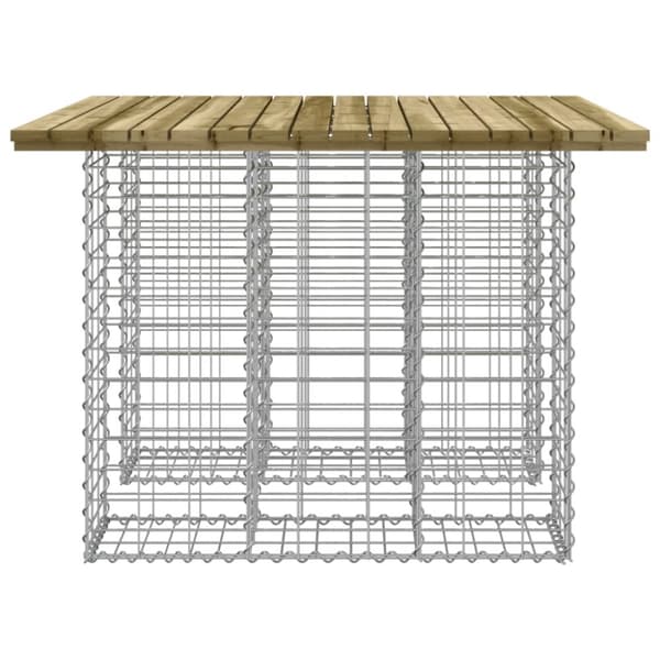 Trädgårdsbänk gabion-design 100x102x72 cm impregnerad furu
