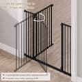 Miniatyrbild 7 av 9: Rootz Safety Door Gate - Barnport - Baby Gate - Justerbar metallram - Enkel installation - 75-87cm x 76cm x 2,5cm