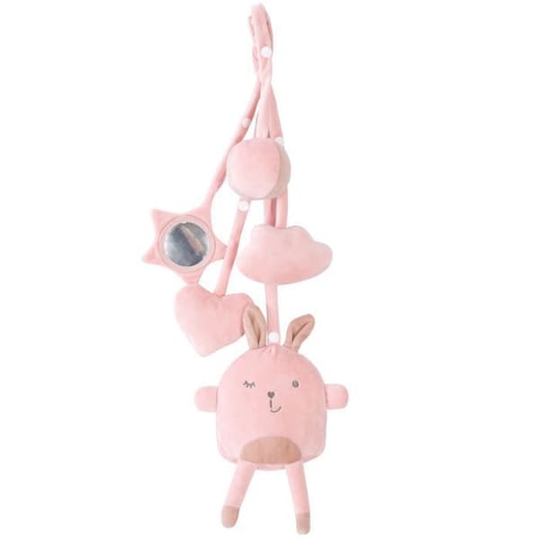 ROBA Baby Activity Swing + Roba Style Pendel Set - Lackat massivt trä Play Arch - Rosa
