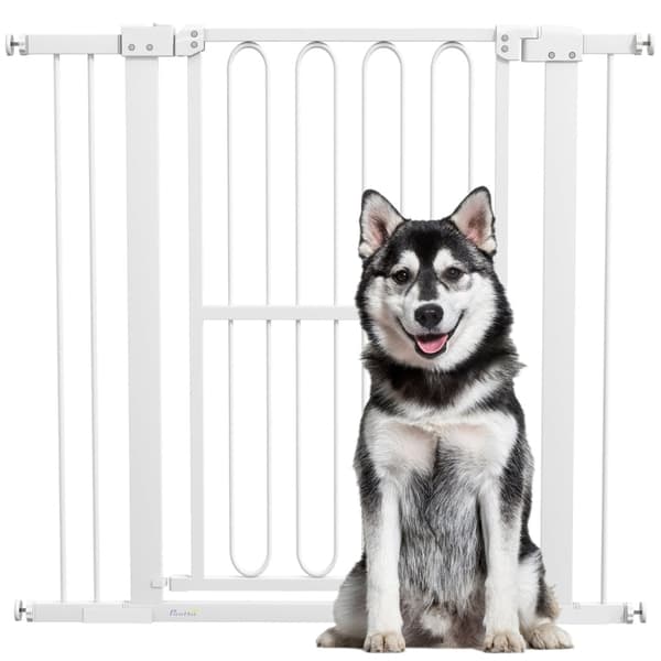 Rootz säädettävä portaikko - Pet Gate - Ovisäleikkö - Turvallinen lukitus - 76-104L x 94K cm