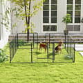 Miniatyrbillede 3 af 5: Rootz Puppy Run - Indhegning til kæledyr - Hundepen - Paneler, der kan tilpasses - Sikker og rummelig - 12 paneler på 80 cm x 80 cm hver
