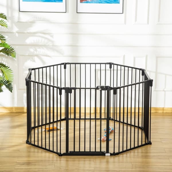 Rootz Pet Barrier Safety Fence - hundhöljet - Modular Park - Ingen borrning krävs - 482,5 cm x 76 cm