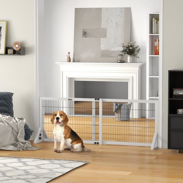 Rootz Dog Guard Protective Gate - Kæledyrsikkerhedshegn - Justerbar barriere - Maksimal sikkerhed - 101-181 cm x 44 cm x 67 cm