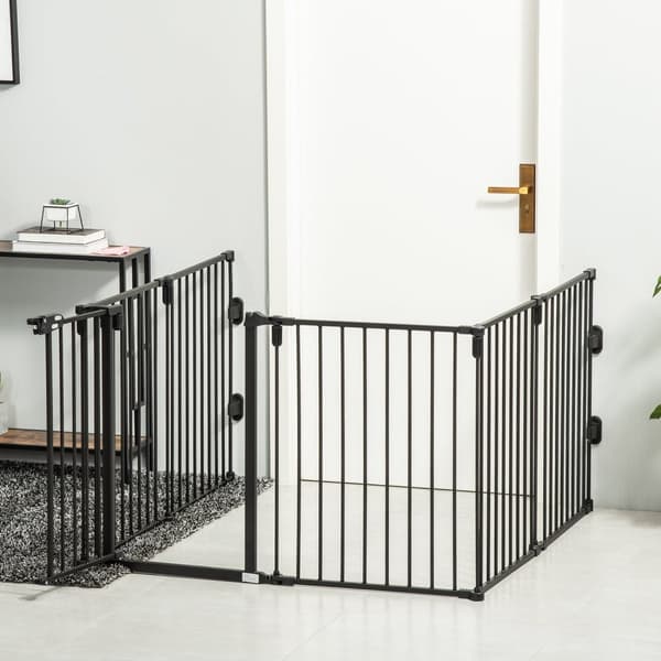 Rootz Safety Gate - Spisskydd - Dogport - Vikbar, flexibel, ingen borrning - 362,5 cm x 76 cm