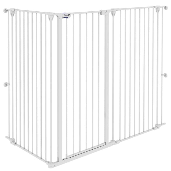 Rootz Safety Gate for Dogs - Pet Barrier - Dog Fence - Dubbel låsning - Fällbar design - 206 cm x 120 cm