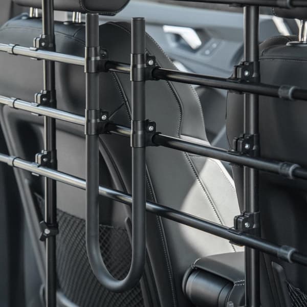 Rootz Car Divider Safety Barrier - Pet Barrier - Justerbar hundport - Universal Fit - Steel Construction - 87-135 cm x 85-120 cm