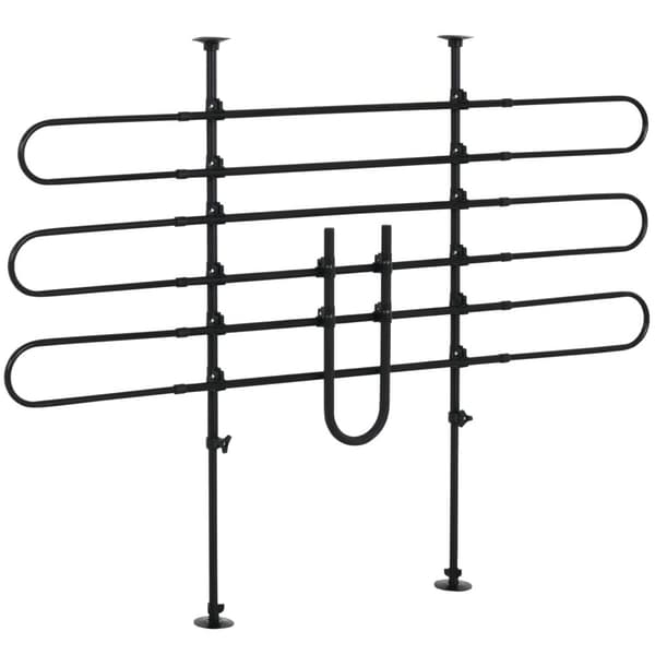 Rootz Car Divider Safety Barrier - Pet Barrier - Justerbar hundport - Universal Fit - Steel Construction - 87-135 cm x 85-120 cm