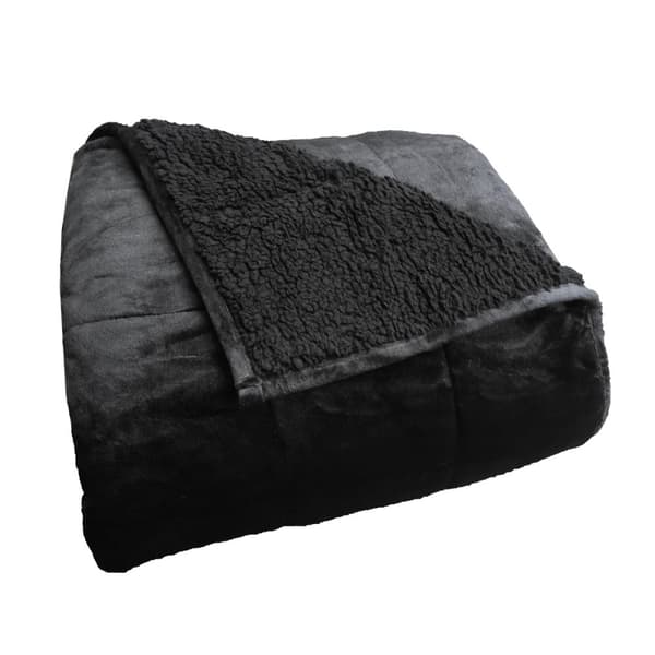 Polar Night Tyngdtäcke 135x200cm Sherpa Black - 9 kg