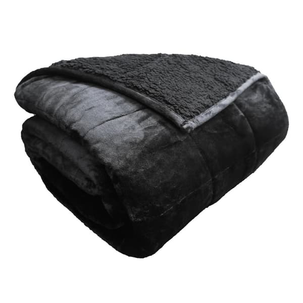 Polar Night Tyngdtäcke 135x200cm Sherpa Black - 9 kg