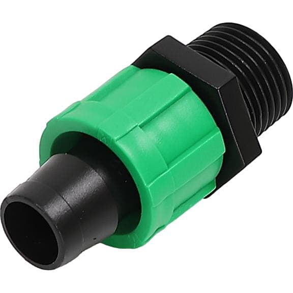 10 Koppling för droppslang 1/2" 17mm utvändig gänga Bevattningssystem Bevattning