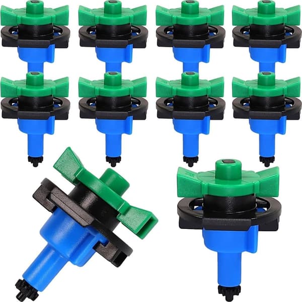 Minisprinkler 360° Mikrodråber 49 l/t Automatisk vandingssystem 10x