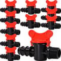Miniatyrbillede 1 af 2: Kugleventil 16mm 1/2" udvendigt gevind stophane stikforbindelse drypslange 10x