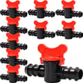 Miniatyrbillede 1 af 2: Kugleventil 20mm stophane stikforbindelse til drypslangevanding 10x