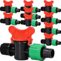 Miniatyrbillede 1 af 2: Afspærringsventil Kugleventil Drypslange 1/2" til drypslanger til vanding X10
