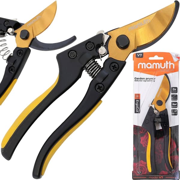 Havesaks MAMUTH RR-V7 Blomstersaks Anvil saks Rosensaks 20mm