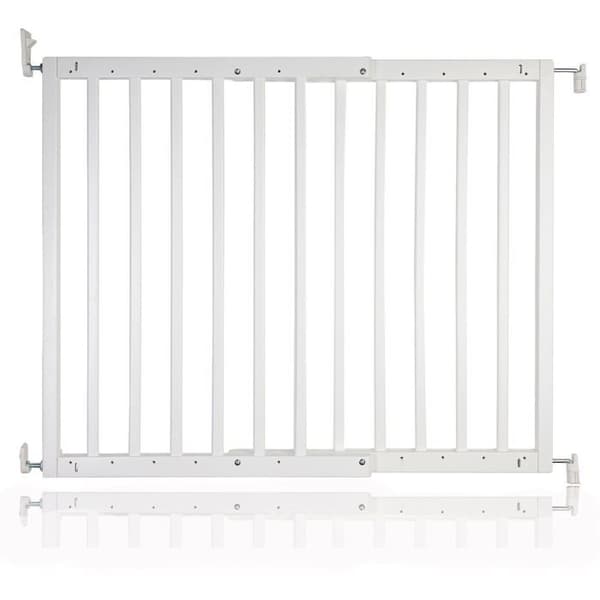 Säkerhetsbarriär - Safetots - Robust Trä - Skruvmontering - 63,5cm till 105,5cm - Vit