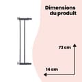Miniatyrbillede 6 af 6: Forlænger til barrierer U-PRESSURE metal 14 CM metal Sort