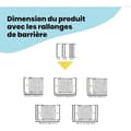 Pikkukuva 2 / 6: Helppokäyttöinen metallinen lasten turvaportti - SAFETY 1ST - Säädettävä 73-80 cm - Antrasiitti - Metalli