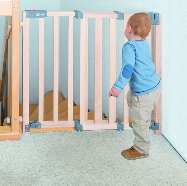 Babysikkerhedsgitter til trapper Safety Up - ROBA - Bredde fra 93.5 til 120.5 cm