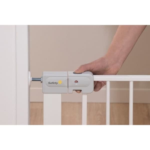 SAFETY 1ST Barnsäkerhetsgrind 73-80 cm, Vit, Metall, Automatisk stängning, 4 tryckpunkter