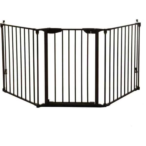 Turvaportti - DREAMBABY - NEWPORT - 3-paneelia - 85,5-200 x 74 cm - Kaksisuuntainen - Musta