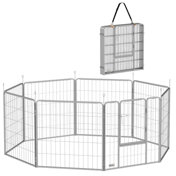 Rootz Pet Cabinet - Hundhegn - Pet Legeplads - Flexible Customizable - Rustfrit stål - 160x160x80cm
