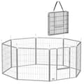 Pikkukuva 10 / 11: Rootz PET -kotelo - Koiran aita - PET -leikkikenttä - joustavasti muokattavissa - ruostumattomasta teräksestä - 160x160x80cm