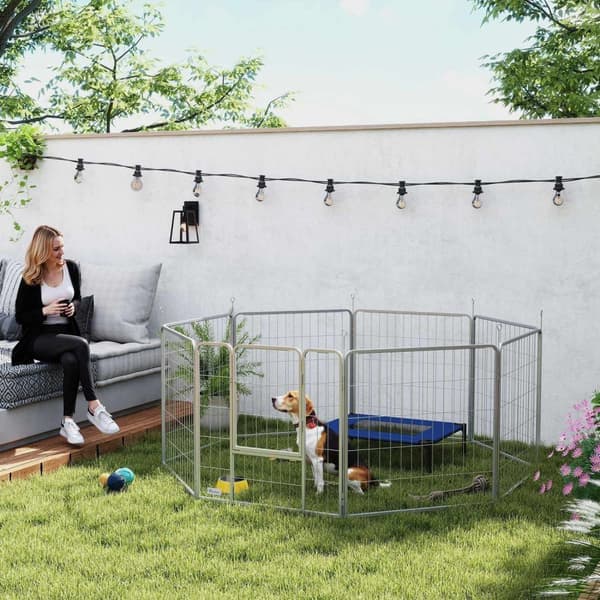 Rootz Pet Cabinet - Hundhegn - Pet Legeplads - Flexible Customizable - Rustfrit stål - 160x160x80cm