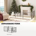 Miniatyrbillede 4 af 11: Rootz Dog Fence Pet Cabinet - Pet Barrier - Heavy Duty Kennel - Foldbart stål - 160x80x60cm, sort