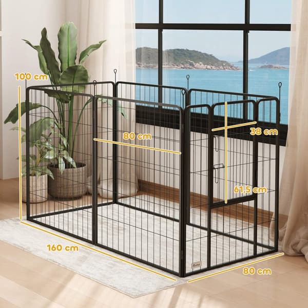 Rootz Dog Aida - PET -kotelo - Taitava kennel - Vahva teräs - 80 cm x 1,5 cm x 60 cm