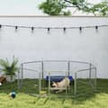 Pikkukuva 9 / 10: Rootz PET -kotelon koira -aita - Pet Playground - Muokattava koira PlayPen - Ruostumaton teräs - 160 cm x 160cm x 60cm
