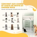 Miniatyrbillede 5 af 7: Rootz Pet Protection Hence - Pet Barrier - Safety Gate - Holdable Steel - Justerbar bredde 76-104 cm med kattedør, hvid