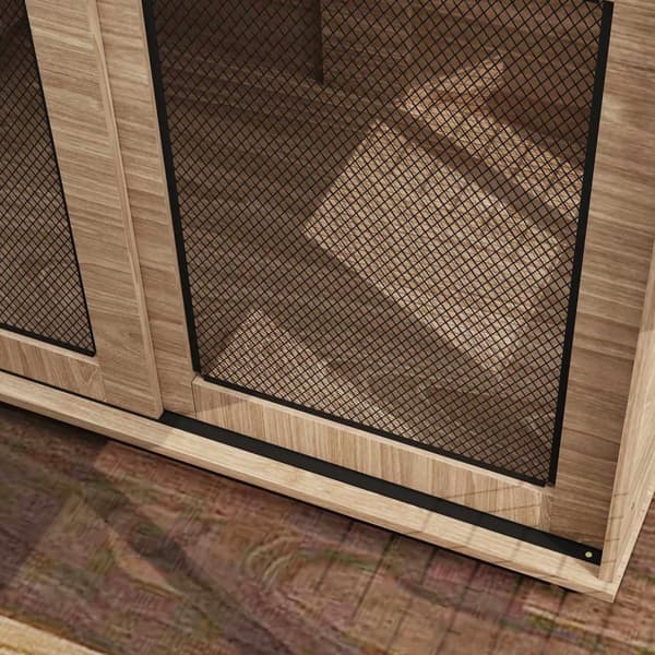 Rootz Dog Box - Transportboks til hunde - Retreat Box til kæledyr - Låselige døre - Safe & Ventilated - 98x60x78 cm