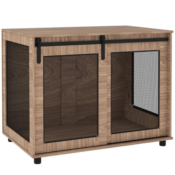 Rootz Dog Box - Transportboks til hunde - Retreat Box til kæledyr - Låselige døre - Safe & Ventilated - 98x60x78 cm