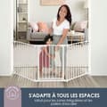 Miniatyrbillede 2 af 6: Børnesikkerhedsgitter - Discovery 3 - DREAMBABY - 74,5 cm til 1,95 cm - Hvid