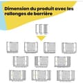 Miniatyrbild 3 av 6: SAFETY 1ST Barngrind med lätt stängning - Metall - 73 till 80 cm - Vit