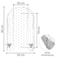 Miniatyrbillede 3 af 7: Babynest cocoon newborn 90 x 50 cm - håndlavet krammerede babynest lavet af bomuldsstjerner grå-hvid