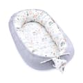 Pikkukuva 1 / 7: Babynest vastasyntyneen vauvan puskuri 90x50 cm - cocoon Käsintehty kaksipuolinen puuvillavohveli babynest kanin harmaalla