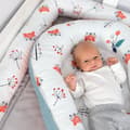 Miniatyrbild 5 av 6: Babynest kokong nyfödd 90 x 50 cm - handgjorda gosebon babynest av bomullsrävsalvia