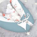 Miniatyrbild 6 av 6: Babynest kokong nyfödd 90 x 50 cm - handgjorda gosebon babynest av bomullsrävsalvia