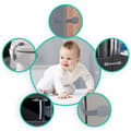 Miniatyrbillede 9 af 9: Ricokids 798101 Skabsåbningsbeskyttelse 6 stk grå