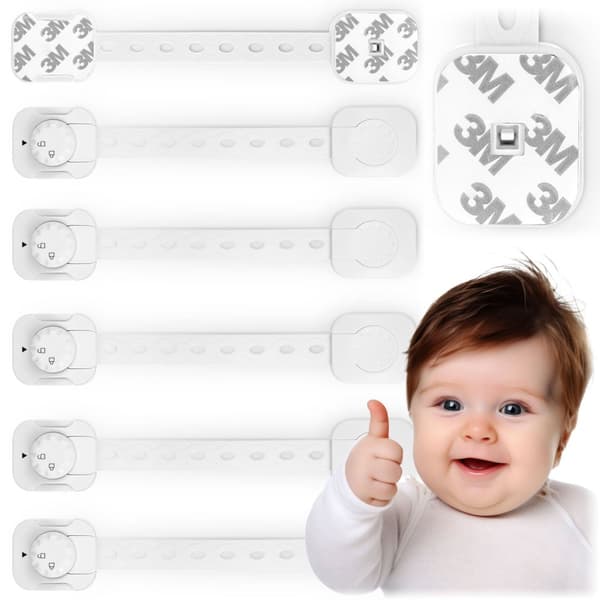 Ricokids 798200 skabsåbningslås, 6 stk, hvid