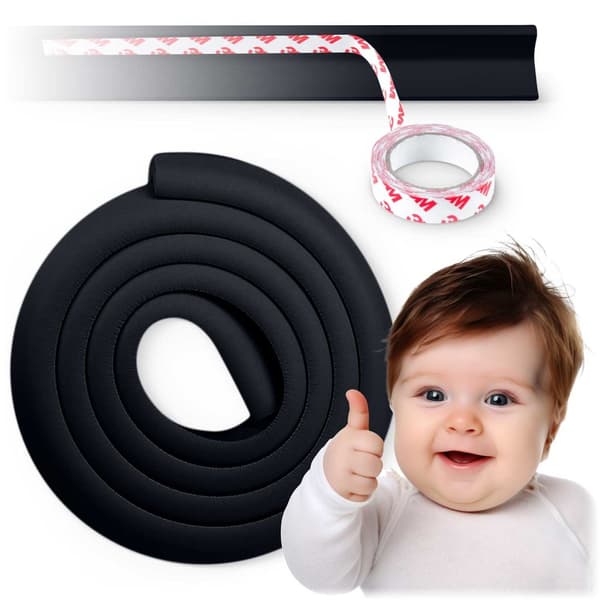Ricokids 798701 skyddande skumtejp, svart, 2 m