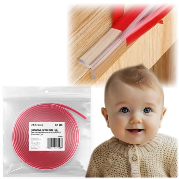 Ricokids RK-988 beskyttende hjørnetape 3 m