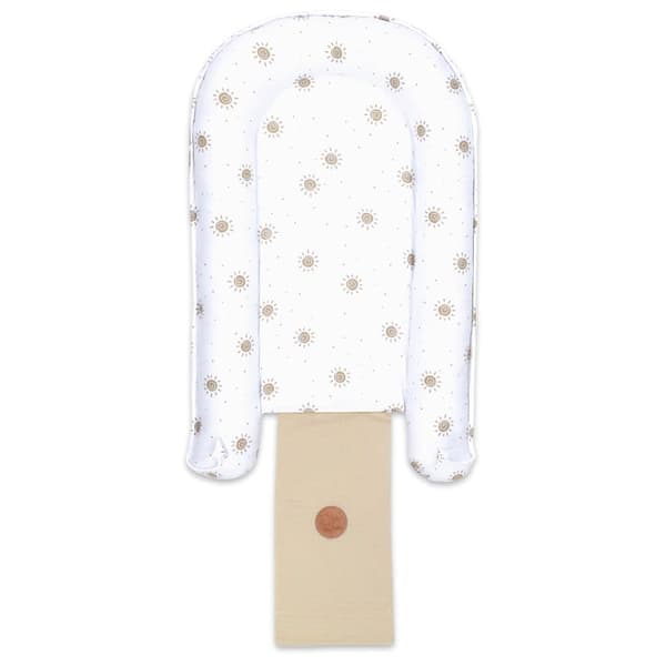Babynest nyföddsbo baby 90 x 50 cm - kokong handgjord dubbelsidig gjord av våffelpiké bomull slummer sun