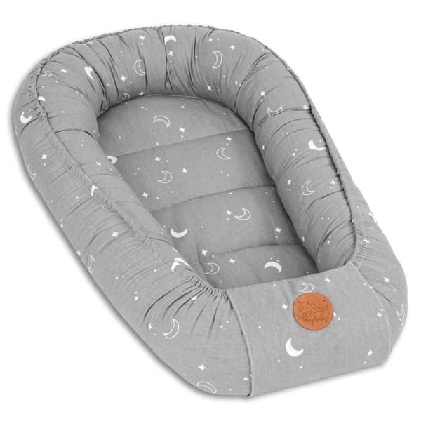 Vauvanpesä kookoni vastasyntynyt 90 x 50 cm - Käsintehty pehmopesä vauvan pesä puuvillasta