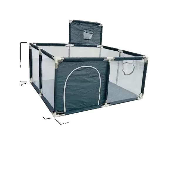 Babylegegrind, Rummelig Design, Sikker Aktivitetszone,128x128x66 cm