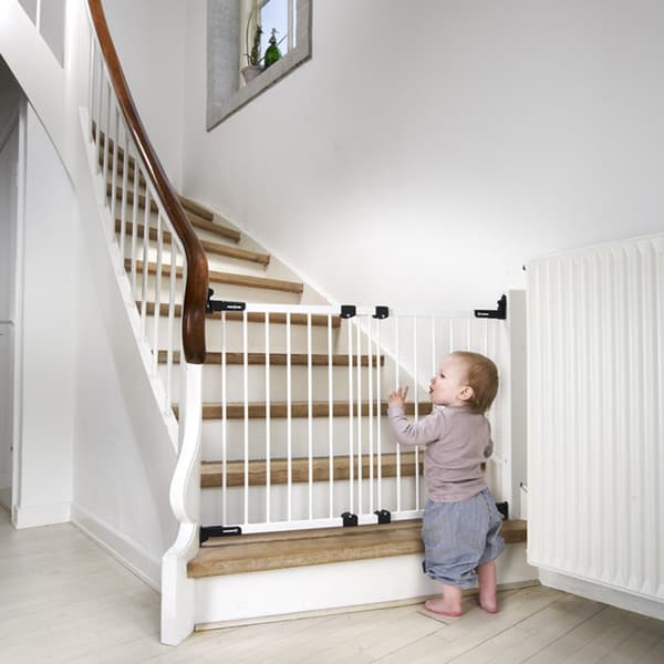 Baby Dan Flexi Fit låge metal hvid
