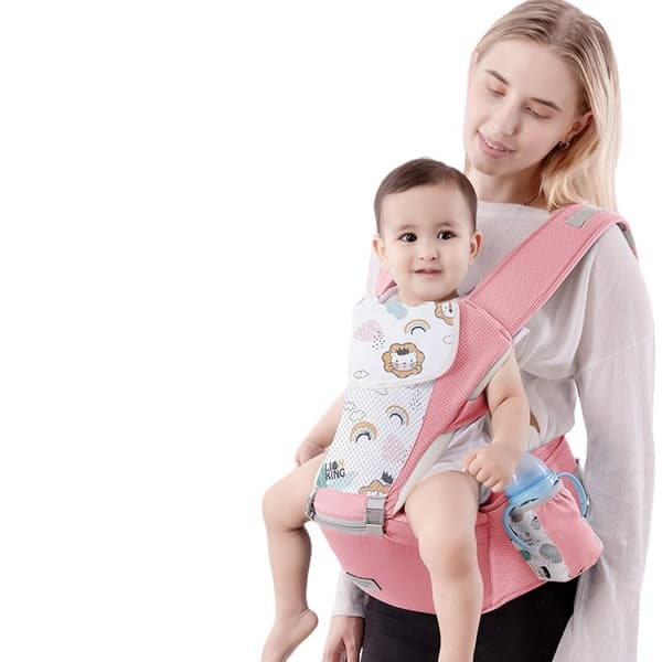 Monitoiminen ergonominen kantoreppu (0-36kk) Tavalax Pink