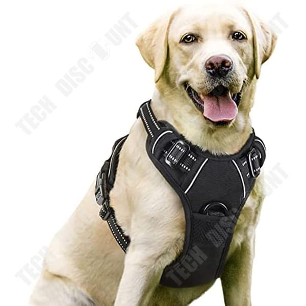 TD® reflekterande hundsele för stora och medelstora hundar Traction Style Väst för hundar storlek L